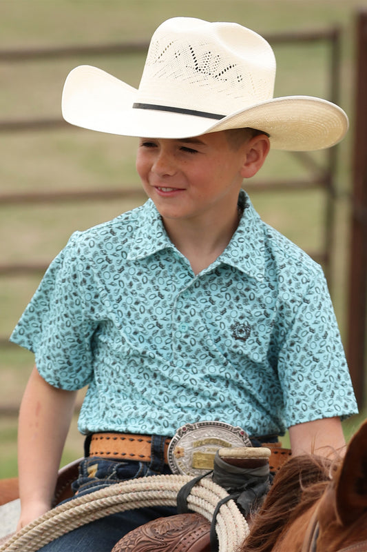 Boys Short Sleev Western