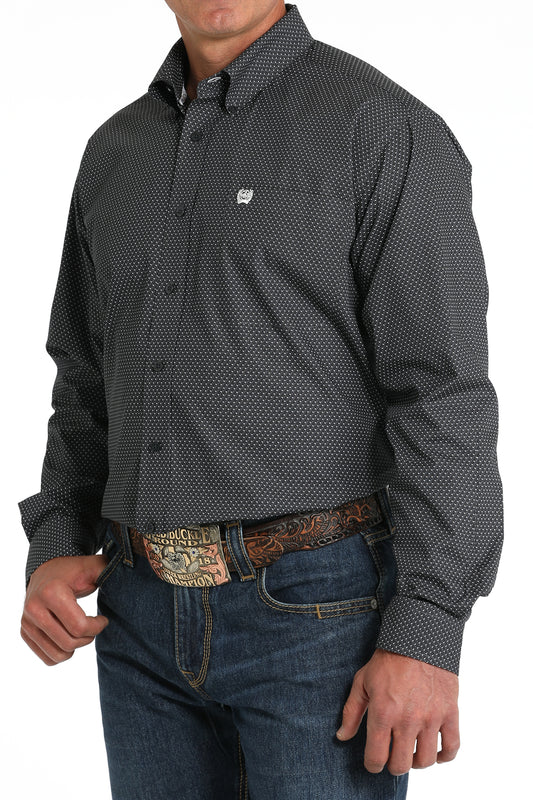 Men's Classic Fit Western Shirt - Blue