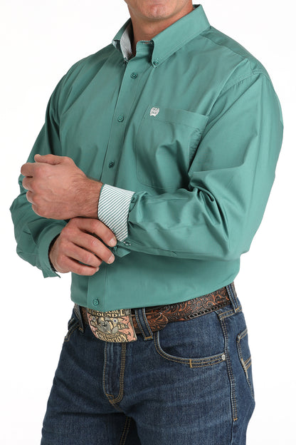 Men's Classic Fit Western Shirt - Green