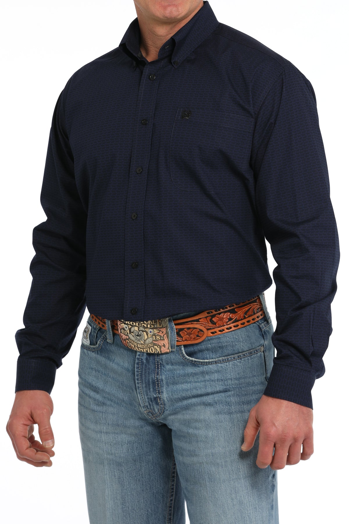 Men's Classic Fit Western Shirt - Cows