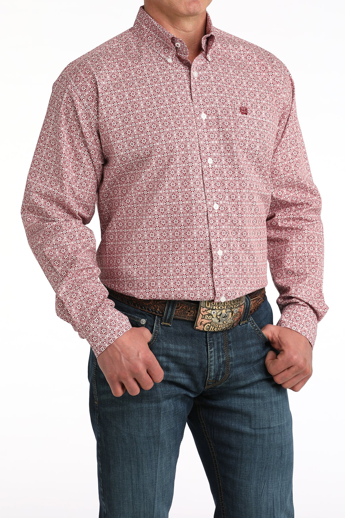 Mens Classic Fit Western Shirt