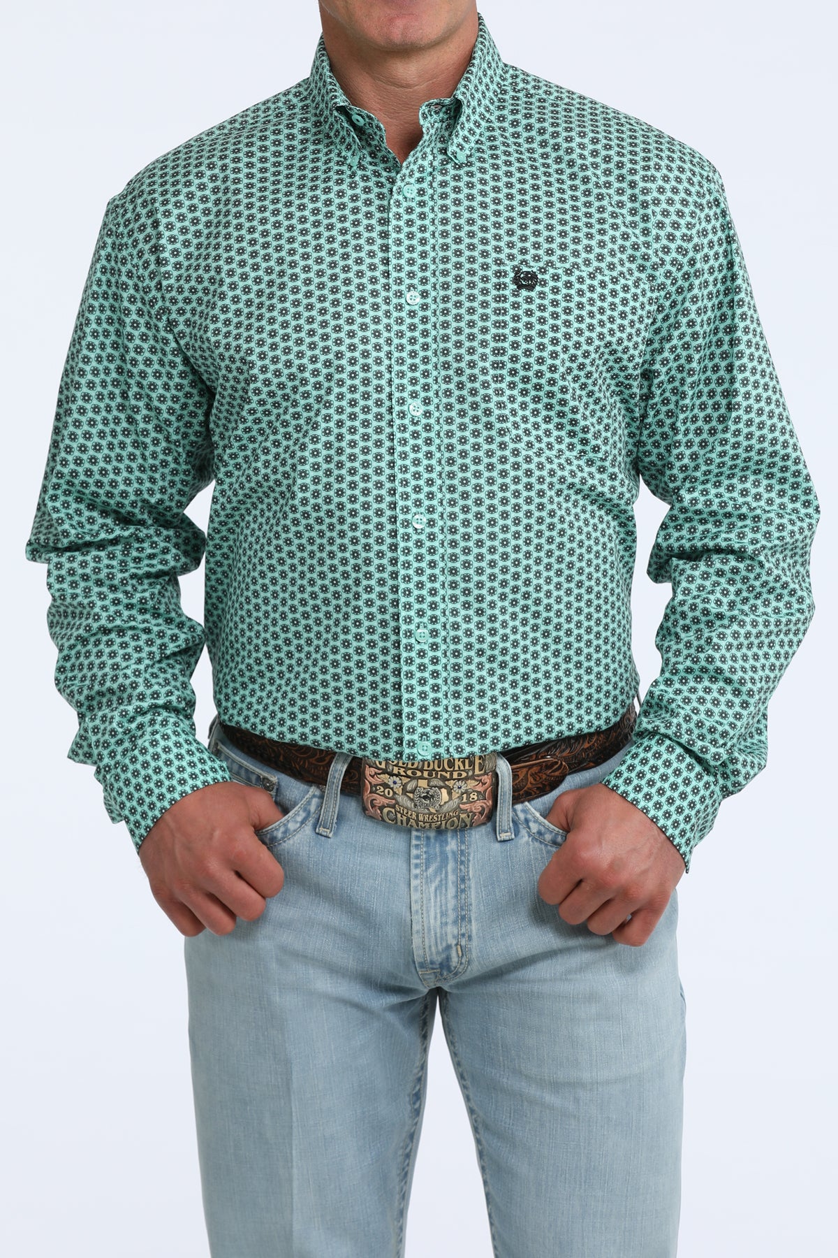 Mens Classic Fit Western Shirt