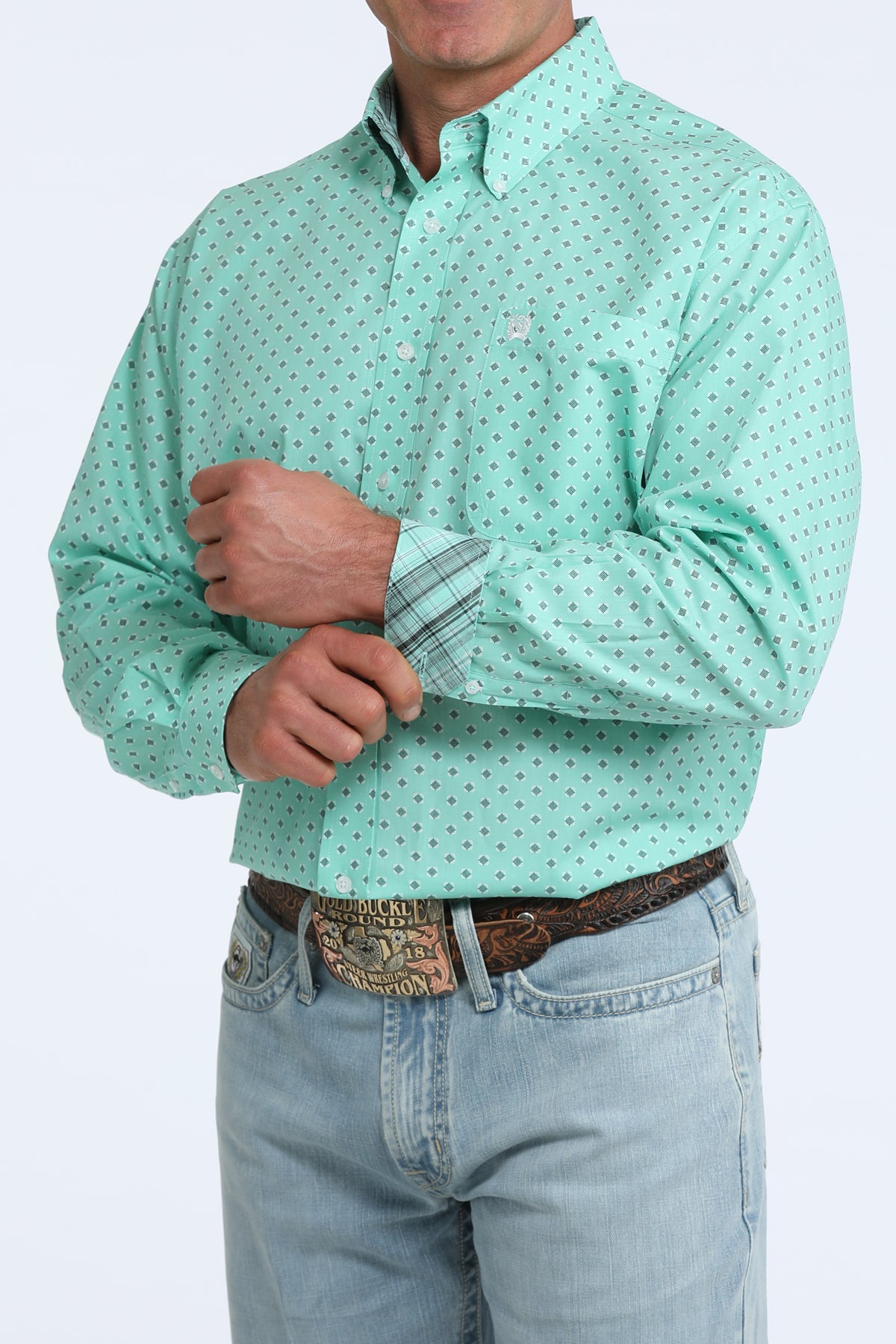 Mens Classic Fit Western Shirt