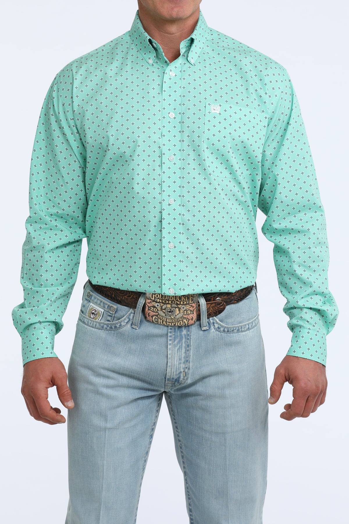 Mens Classic Fit Western Shirt
