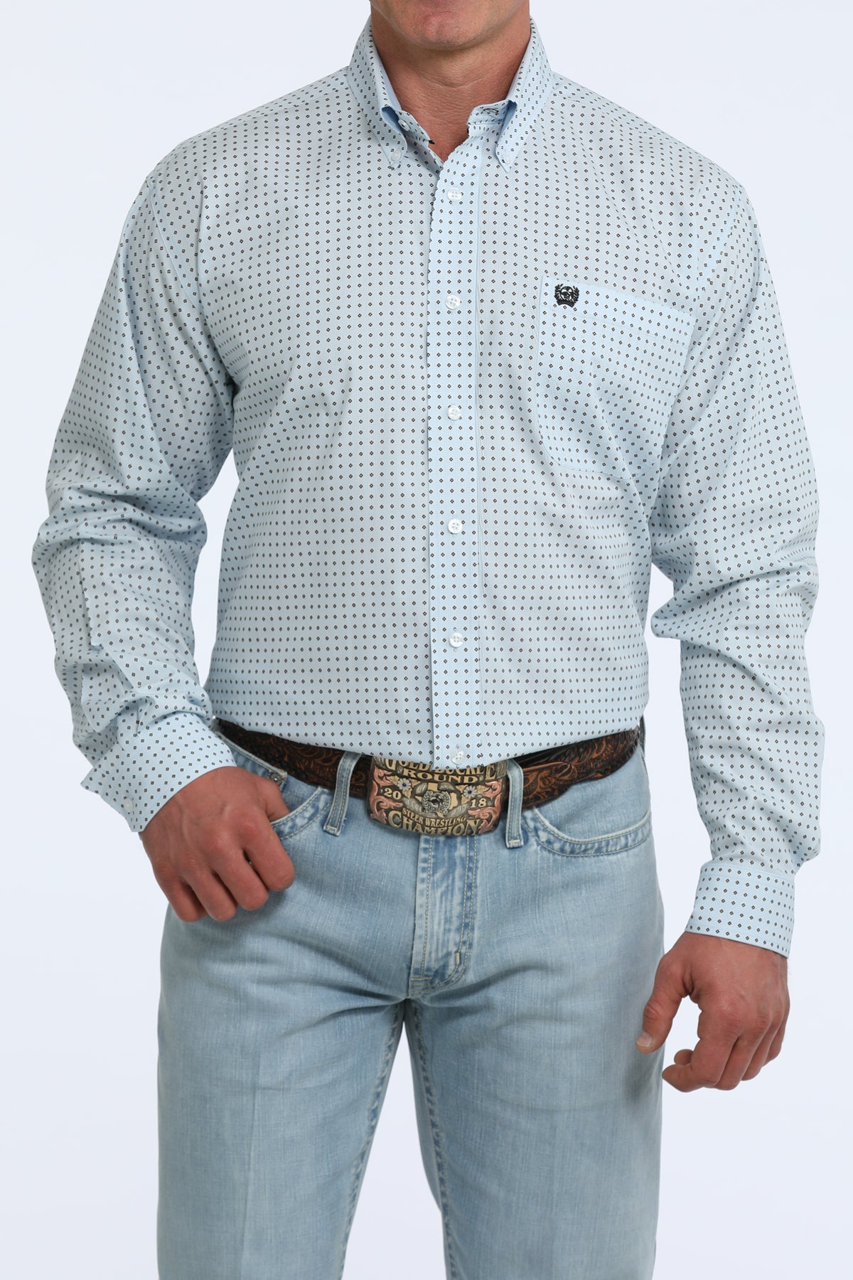 Mens Classic Fit Western Shirt