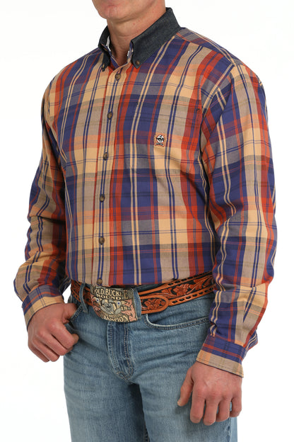 Men's Classic Fit Western Shirt - Vintage Plaid