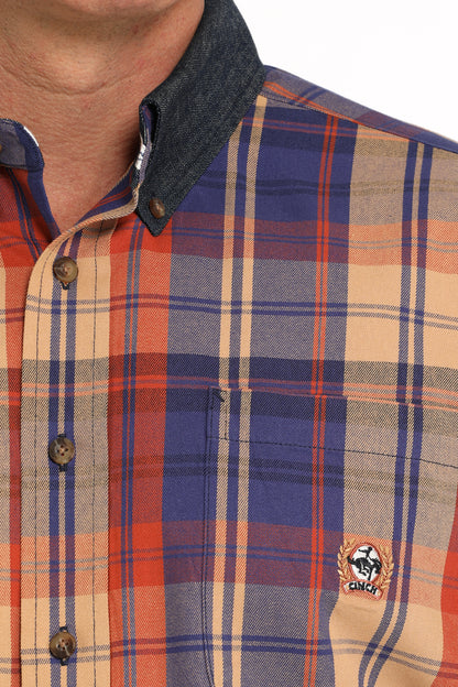 Men's Classic Fit Western Shirt - Vintage Plaid