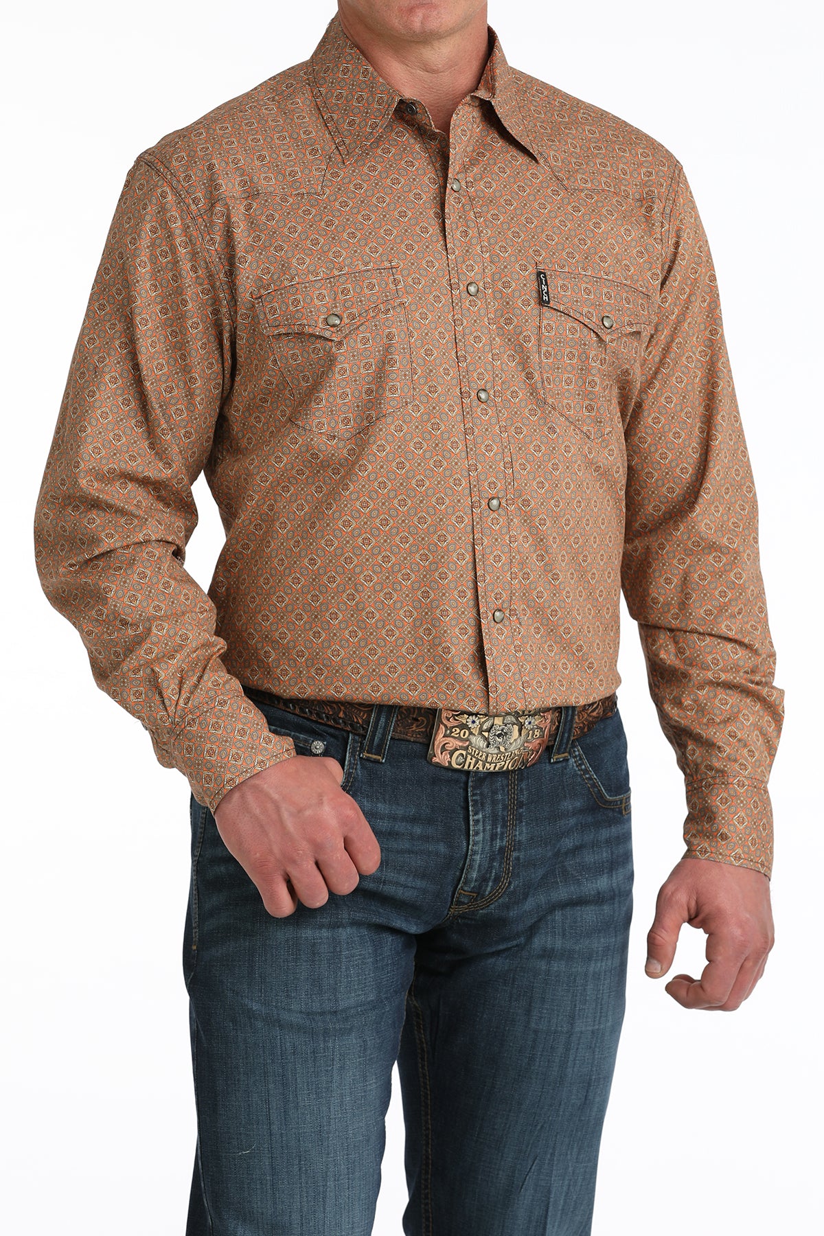 Mens Modern Fit Western Shirt