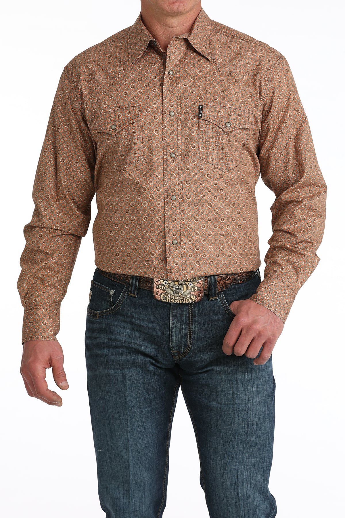 Mens Modern Fit Western Shirt