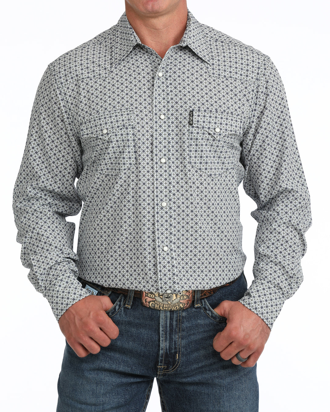 Mens Modern Fit Western Shirt