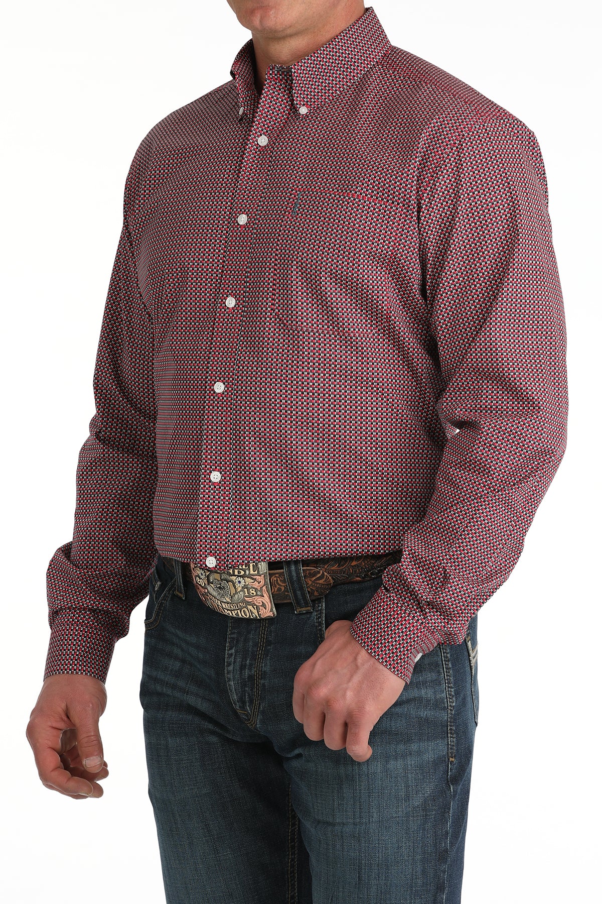 Mens Modern Fit Western Shirt