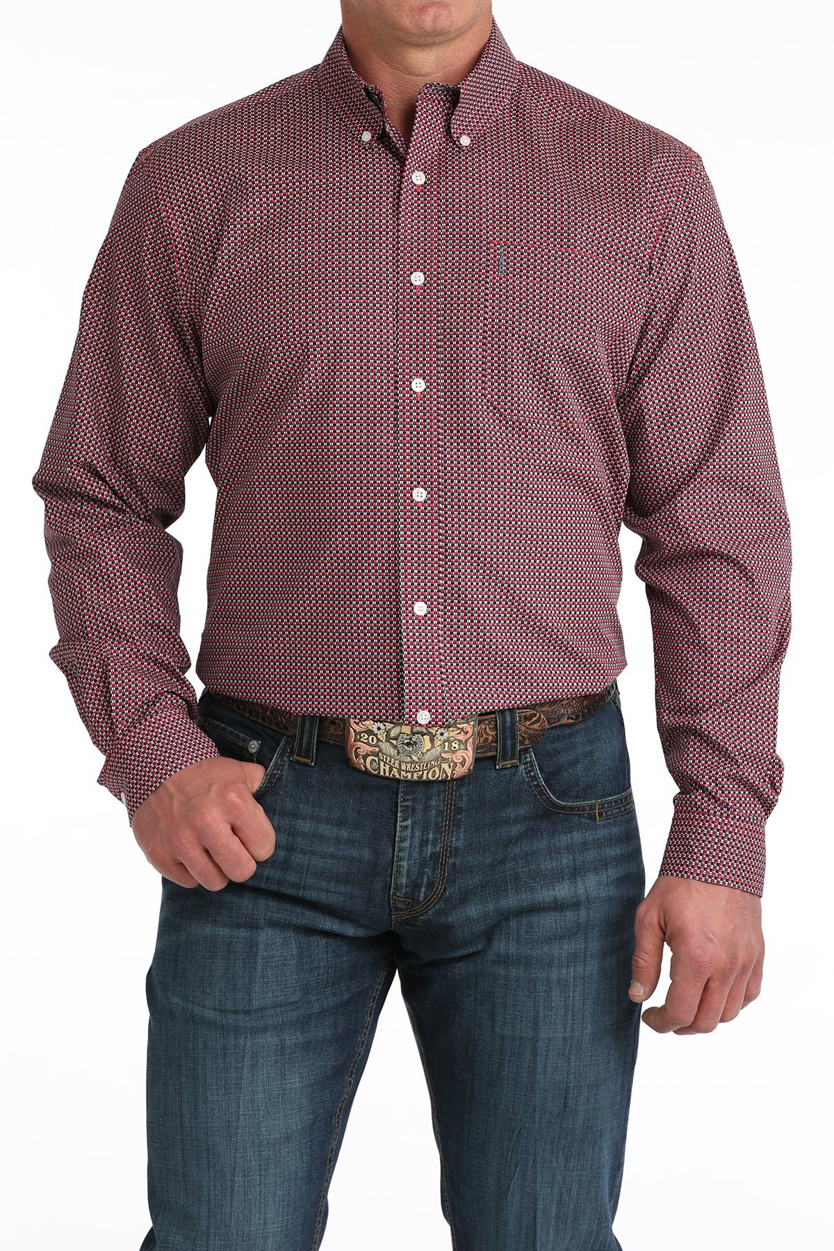 Mens Modern Fit Western Shirt