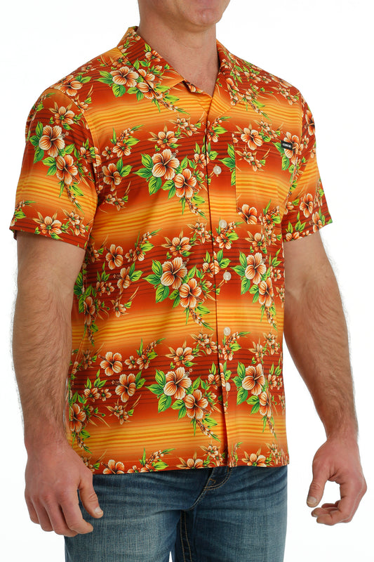 Men's Camp Shirt - Orange