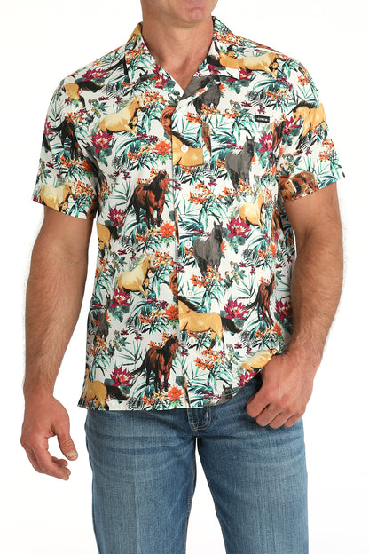 Men's Short Sleeve Button Up