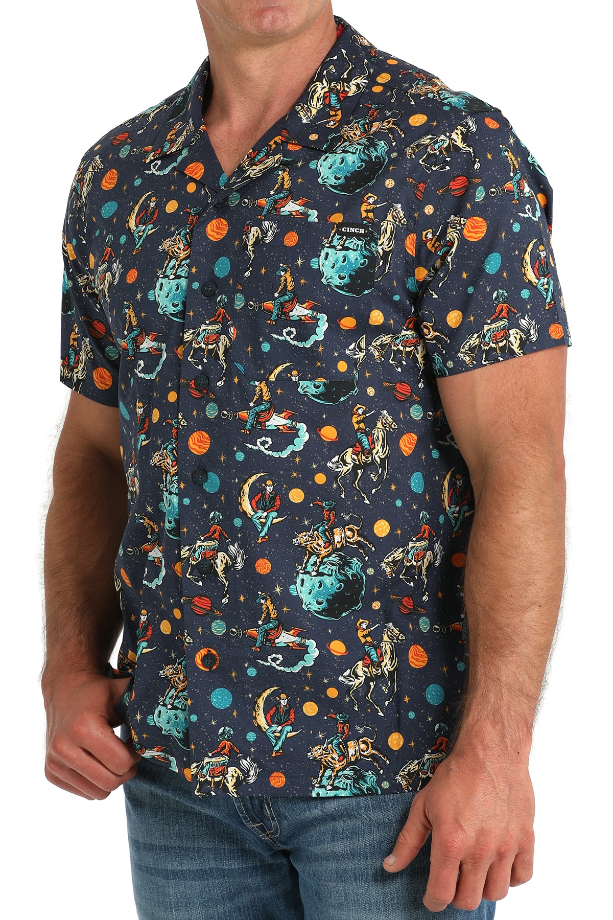Men's Short Sleeve Button Up
