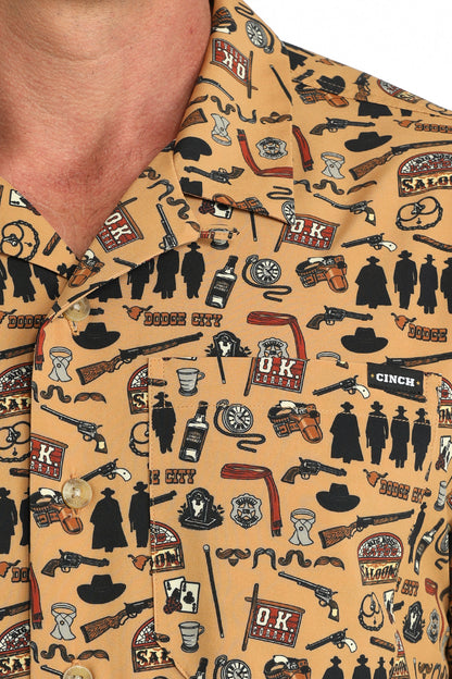 Mens Shortsleeve Western