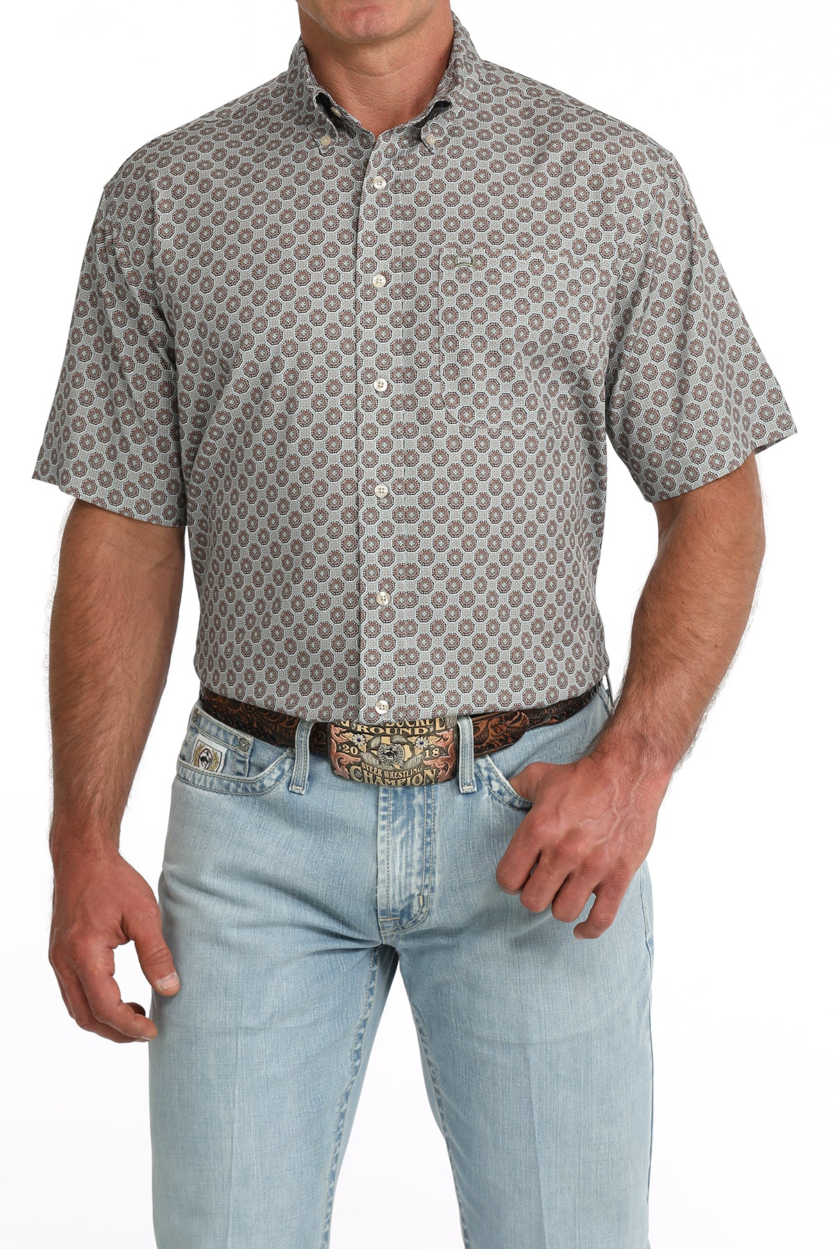 Mens Shortsleeve Arenaflex Western Shirt