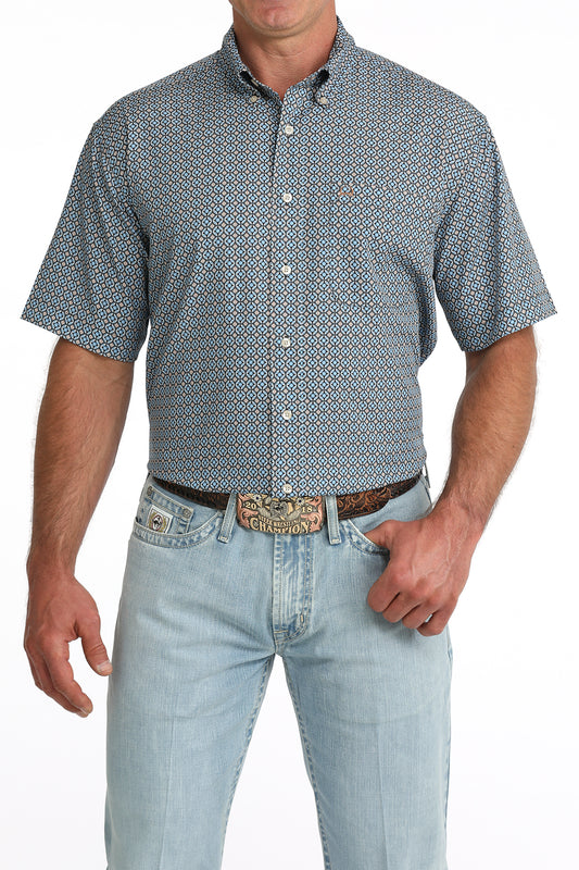Mens Srenaflex Shortsleeve Western Shirt