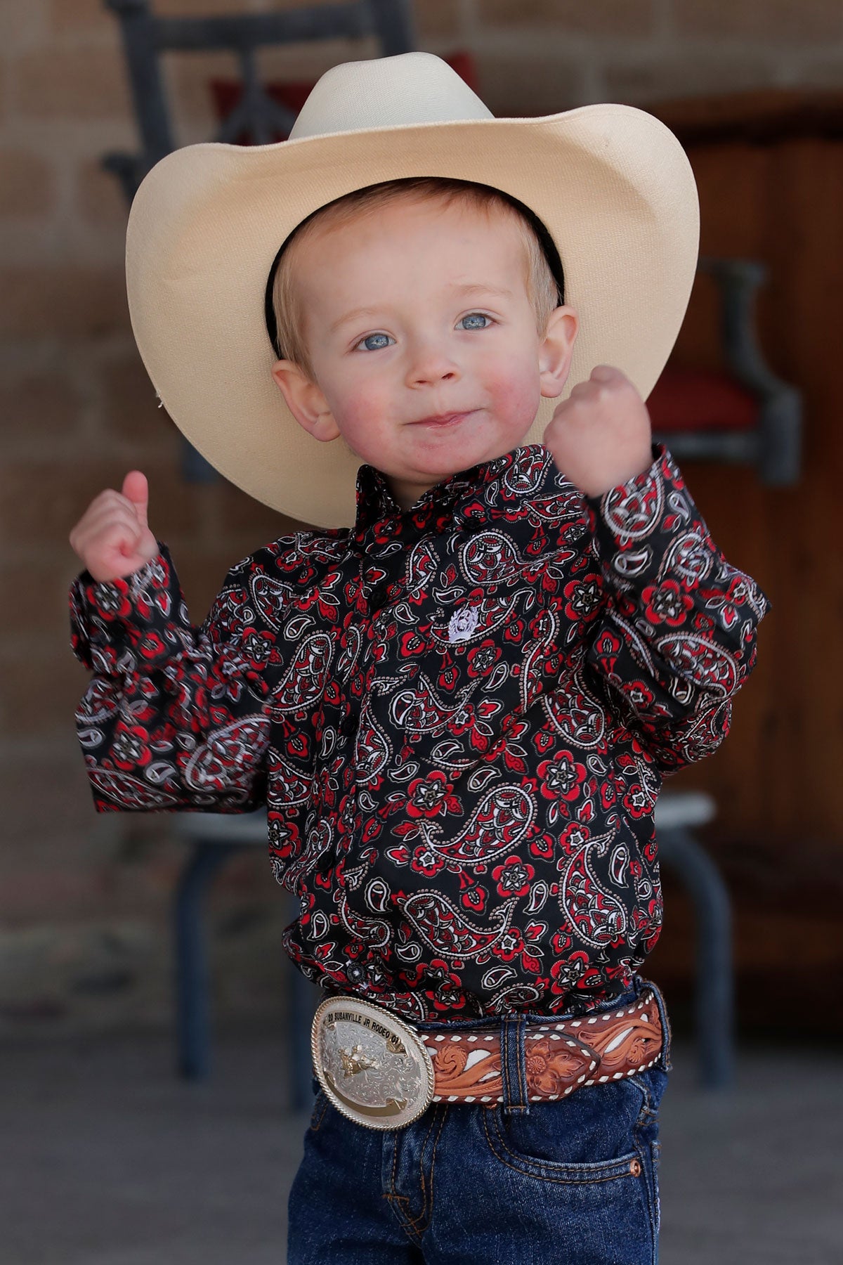 Toddler Western Shirt - Black