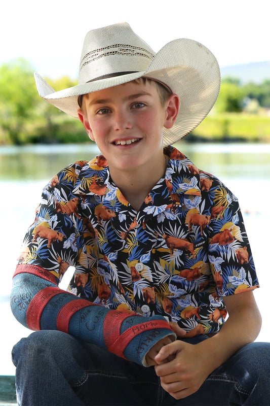 Boys Short Sleeve Western