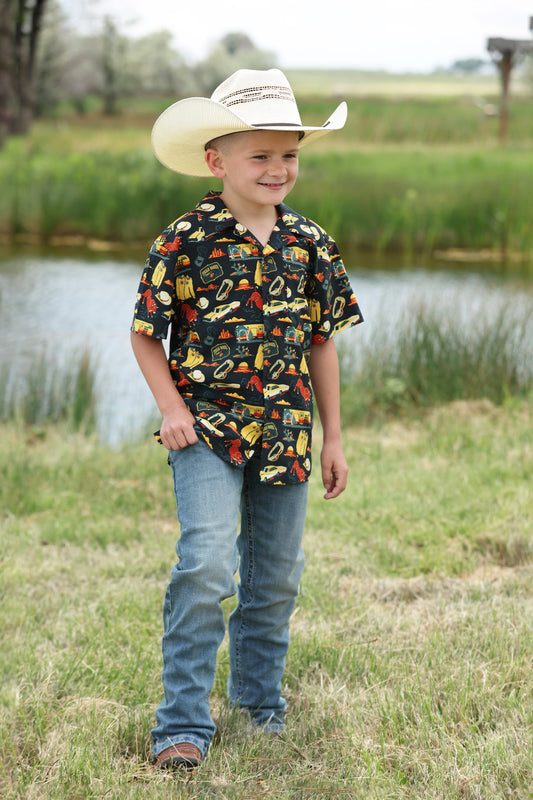 Boys Shortsleeve Western