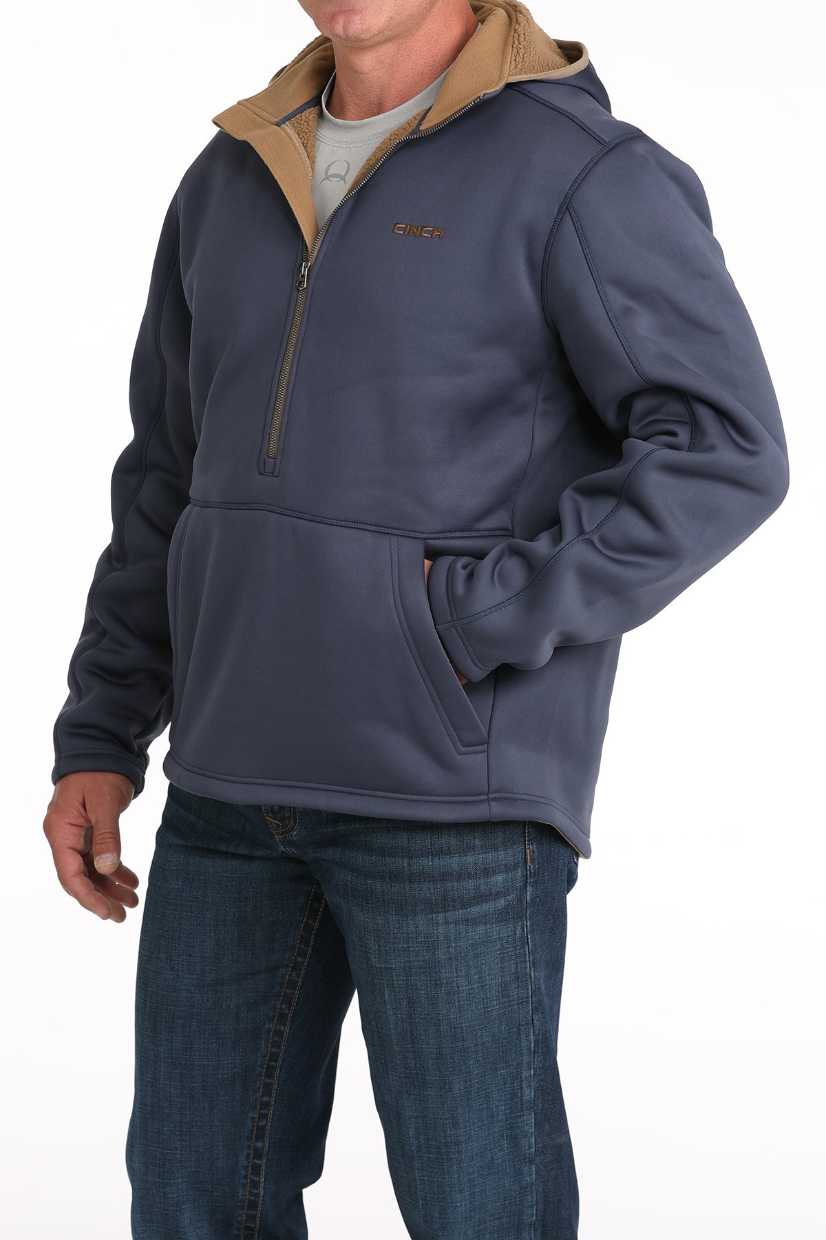Men's 1/2 Zip Hooded Jacket
