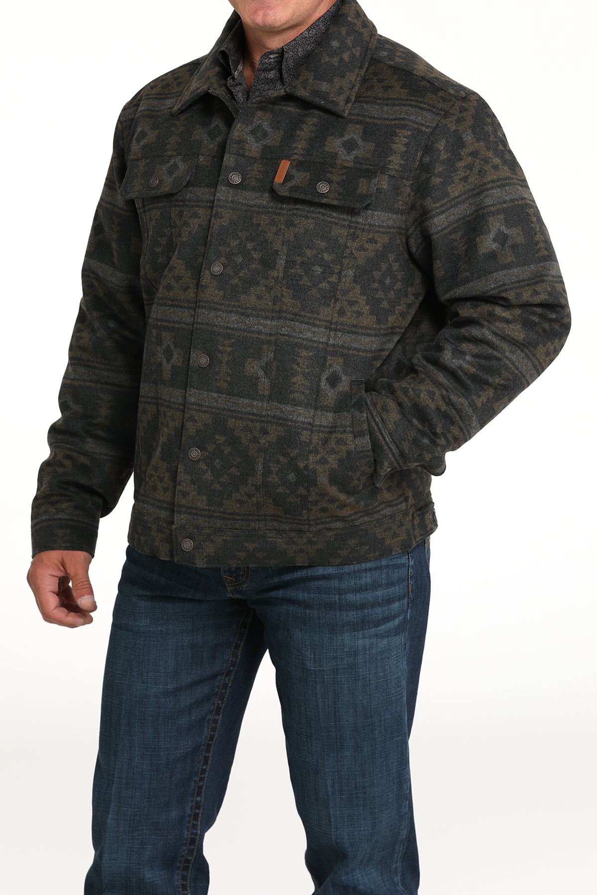 Men's Jacquard Trucker Jacket