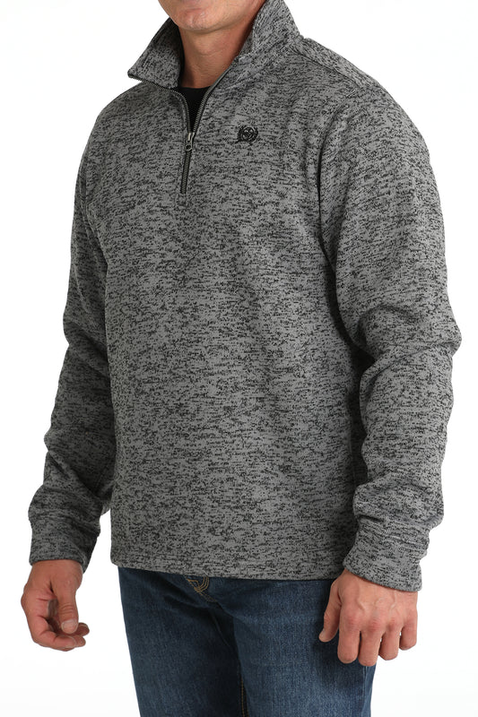 Men's 1/4 Zip Pullover - Grey