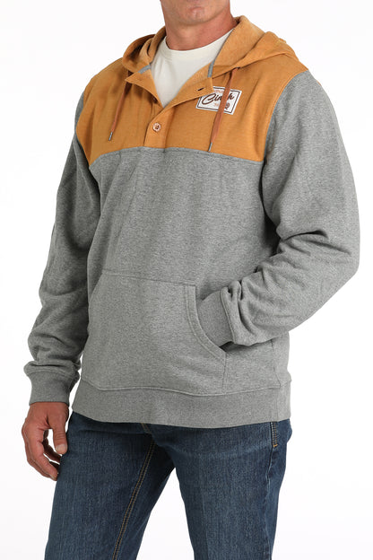 Men's Hoodie - Grey/Khaki