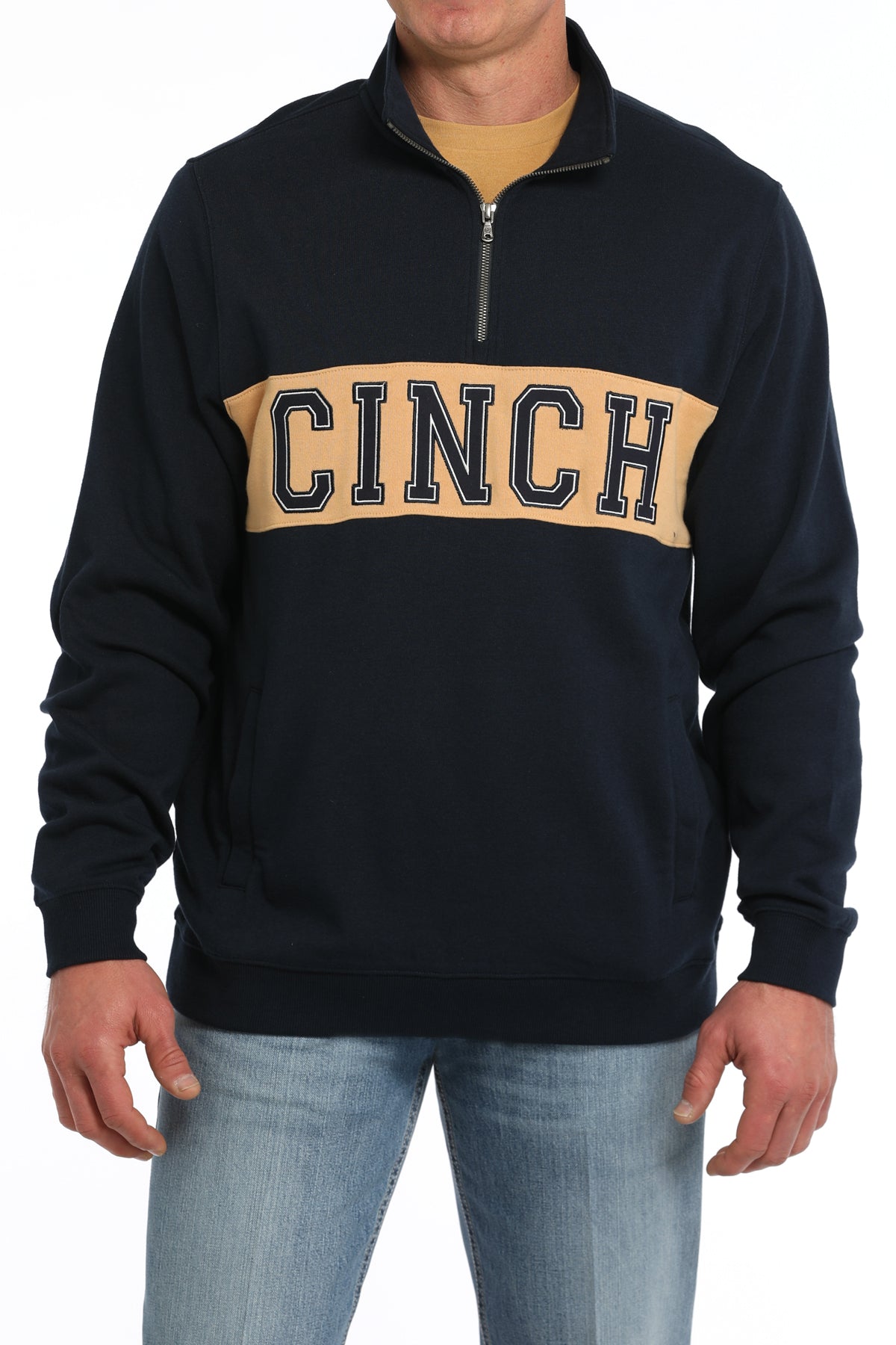 Men's 1/4 Zip Pullover - Navy