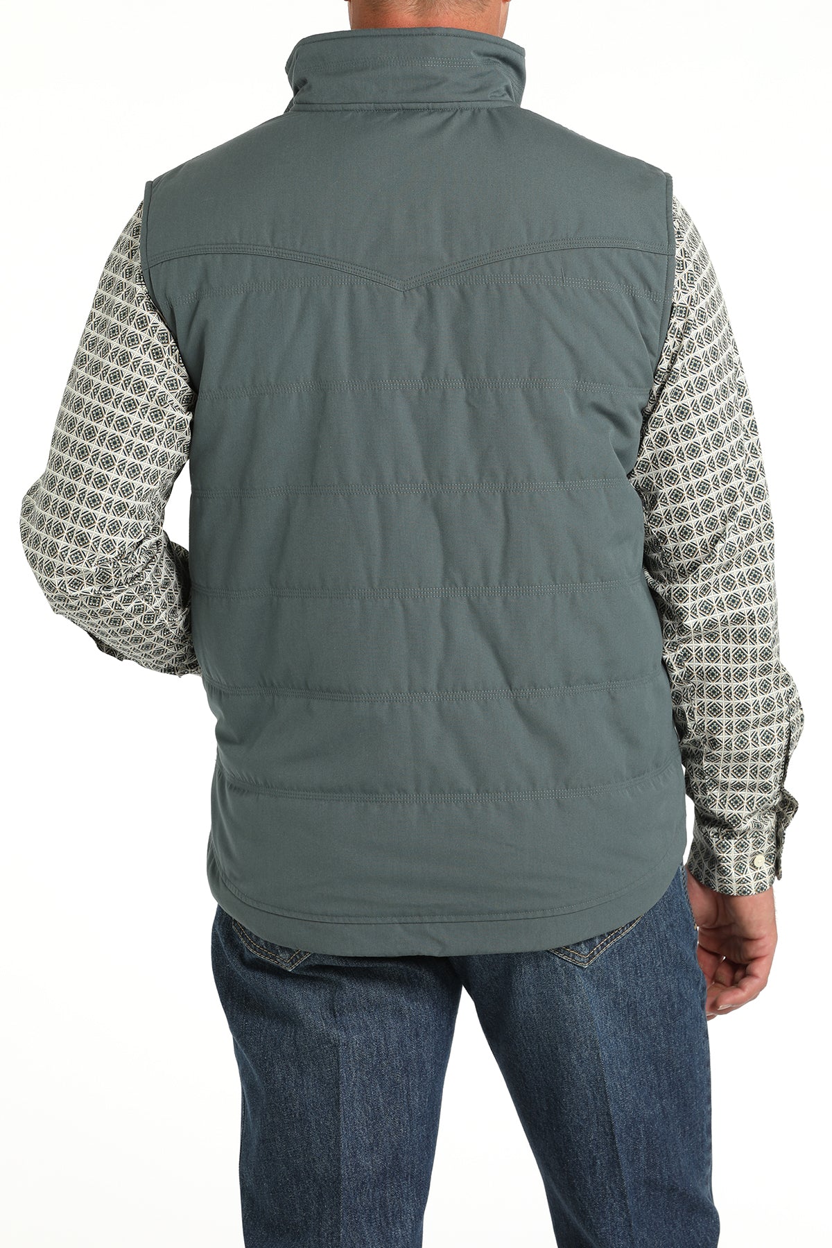 Men's Quilted Vest - Blue