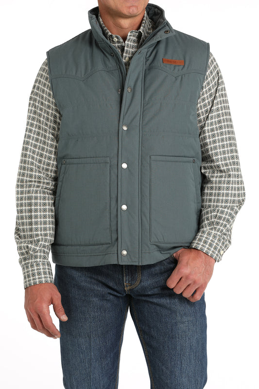 Men's Quilted Vest - Blue