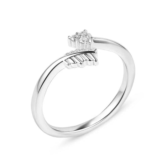 Decisive Arrow Crystal Wrap Ring