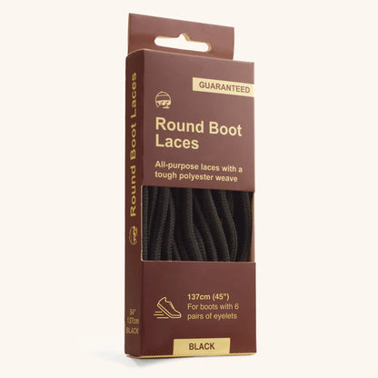 Round Boot Laces - Brown & Tan
