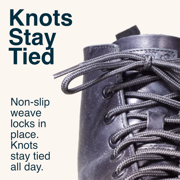 Round Boot Laces - Brown & Tan