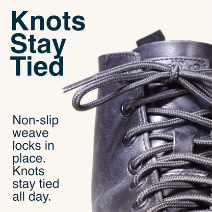 Round Boot Laces - Brown & Tan