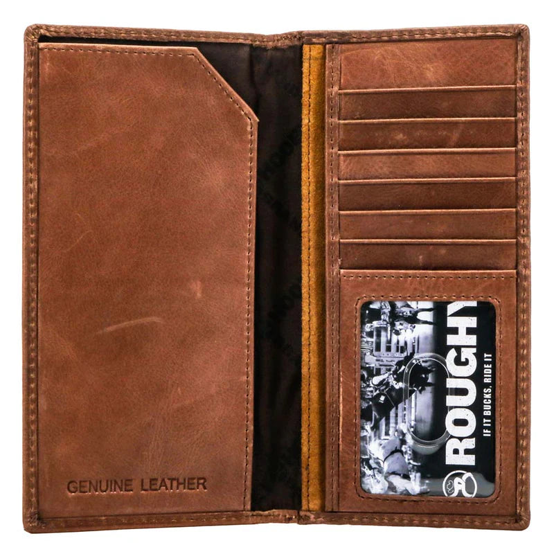 Roughout Brown Leather Rodeo Wallet