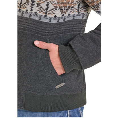 Black Border Jacquard Bomber Jacket