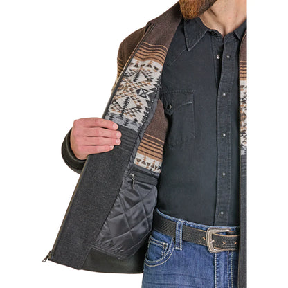 Black Border Jacquard Bomber Jacket
