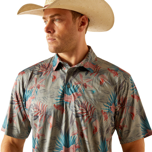 Men's Printed Charger 2.0 Polo Short Sleeve