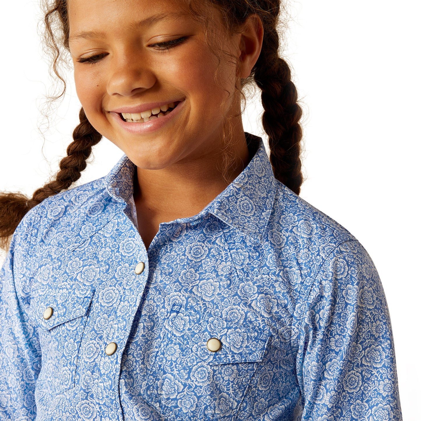 Girls Paisley Western Shirt
