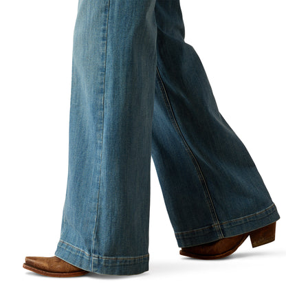 Ladies Ultra High Rise Wide Leg Jeans