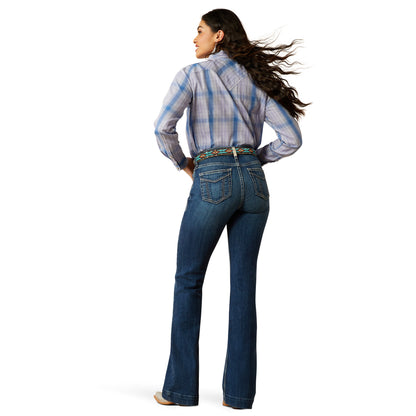 Ladies High Rise Slim Trousers