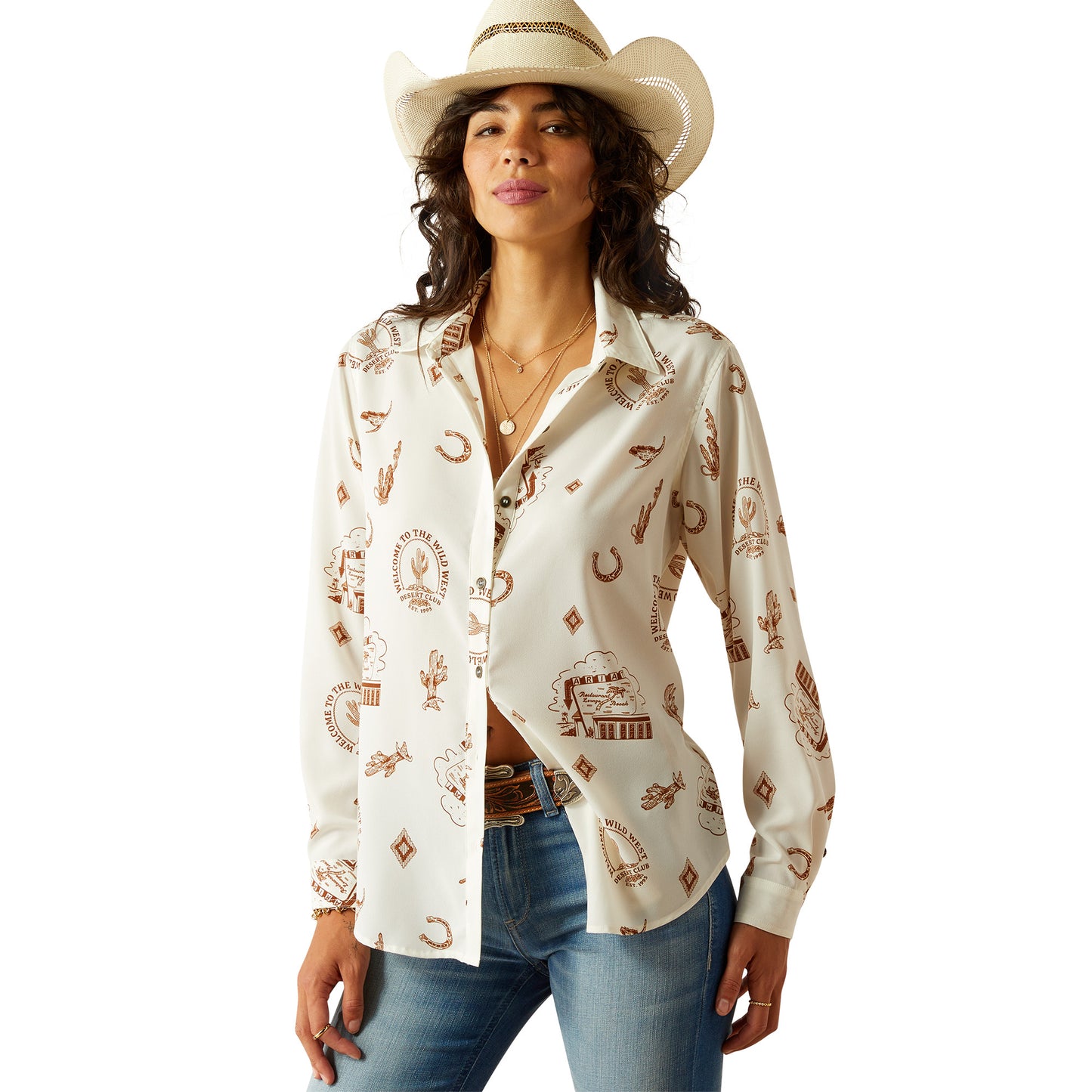 Ladies Homestyle Button Up