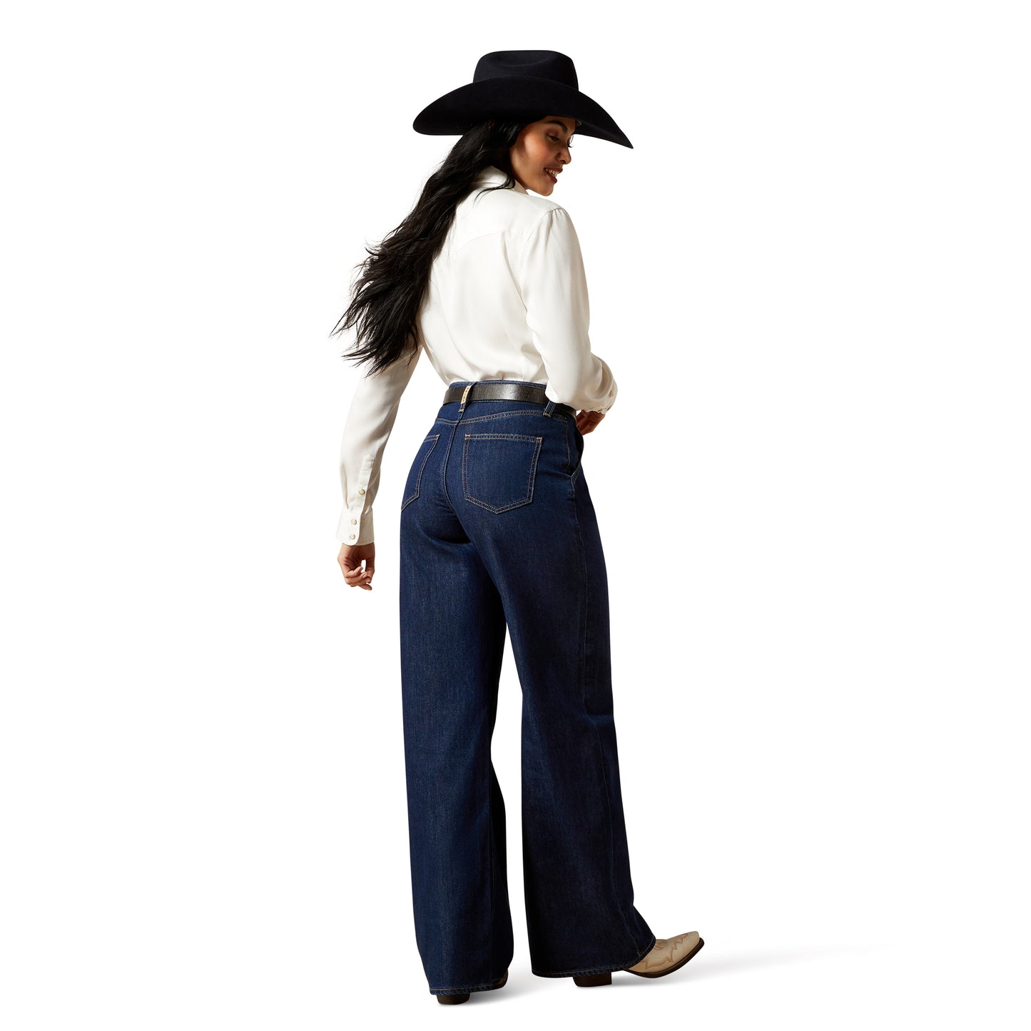 Ladies Ultra High Rise Pleated Trousers