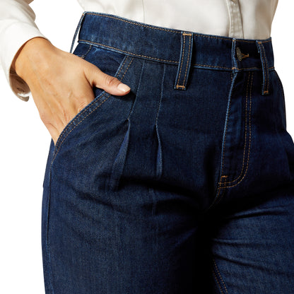 Ladies Ultra High Rise Pleated Trousers