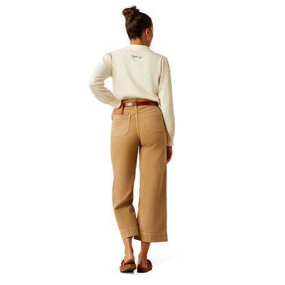 Ladies Ultra High Rise Wide Leg Jeans