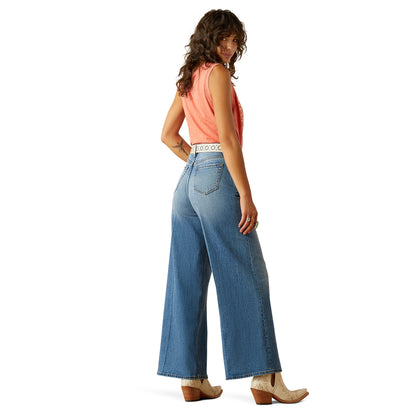 Ladies Ultra High Rise Wide Leg Jean