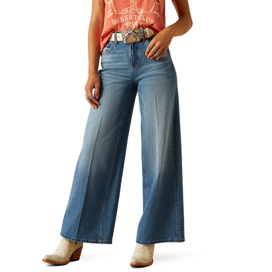 Ladies Ultra High Rise Wide Leg Jean