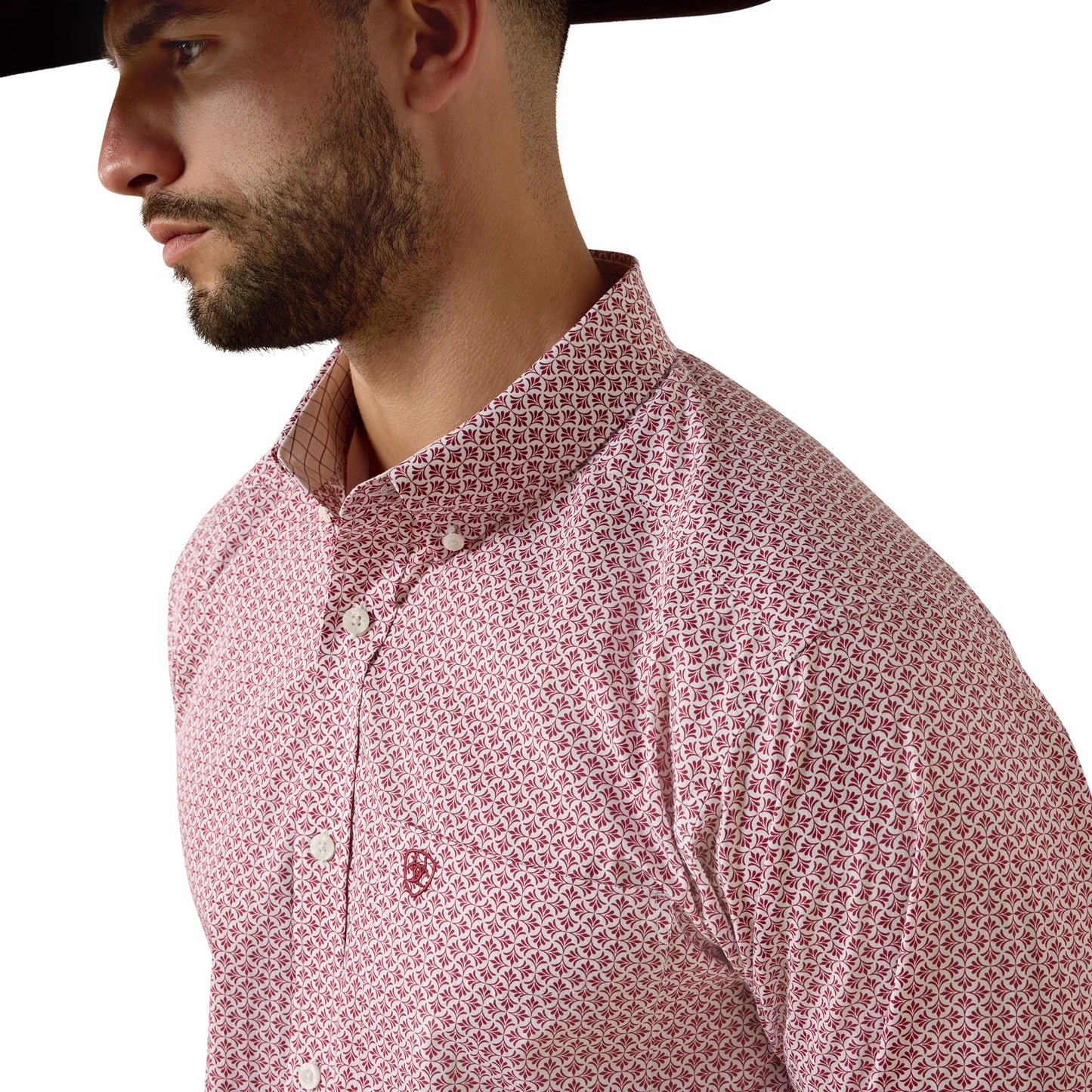 Mens Wrinkle Free Western Shirt